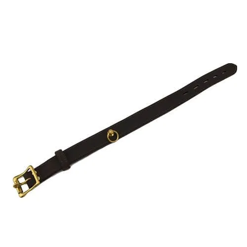 Bondage Collar with Lockable ‘O’ Ring in Nubuck Leather