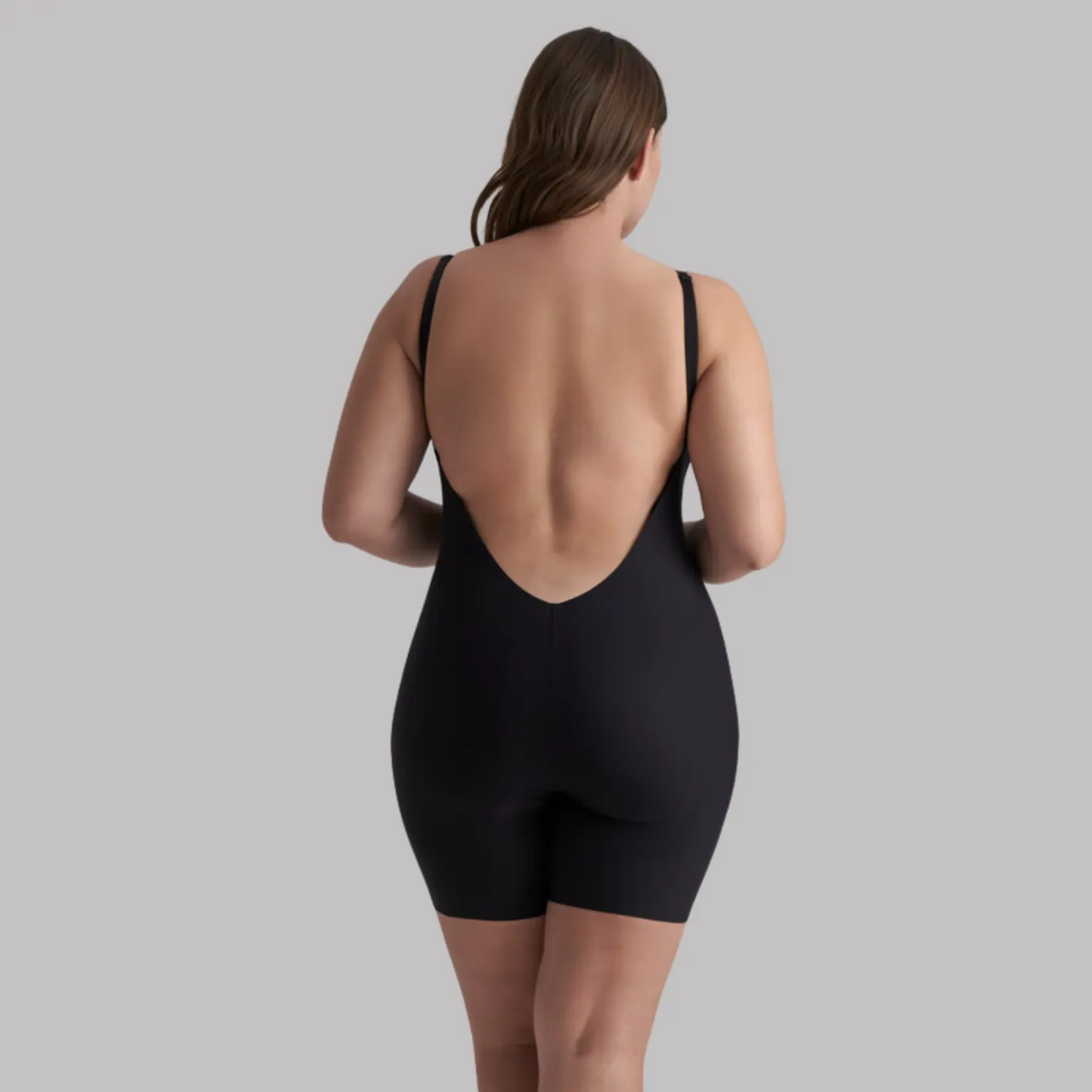 Bye Bra Low Back Bodysuit Short | Black
