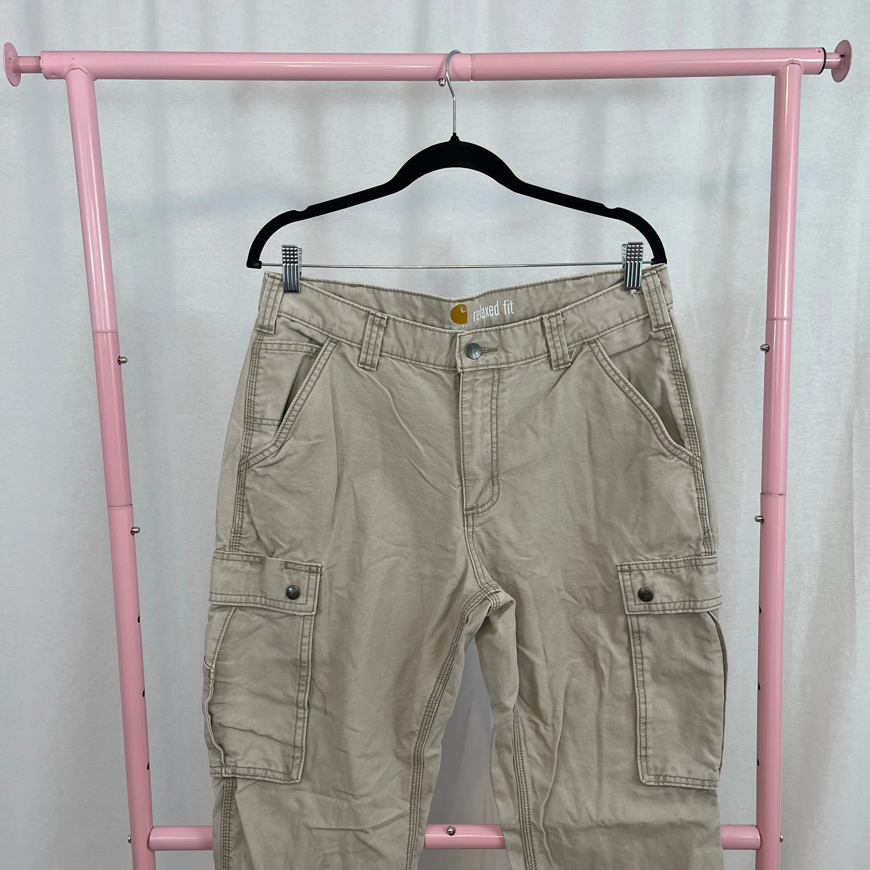 Carhartt Relaxed Fit Khaki Utility Cargo Pants size 34x32