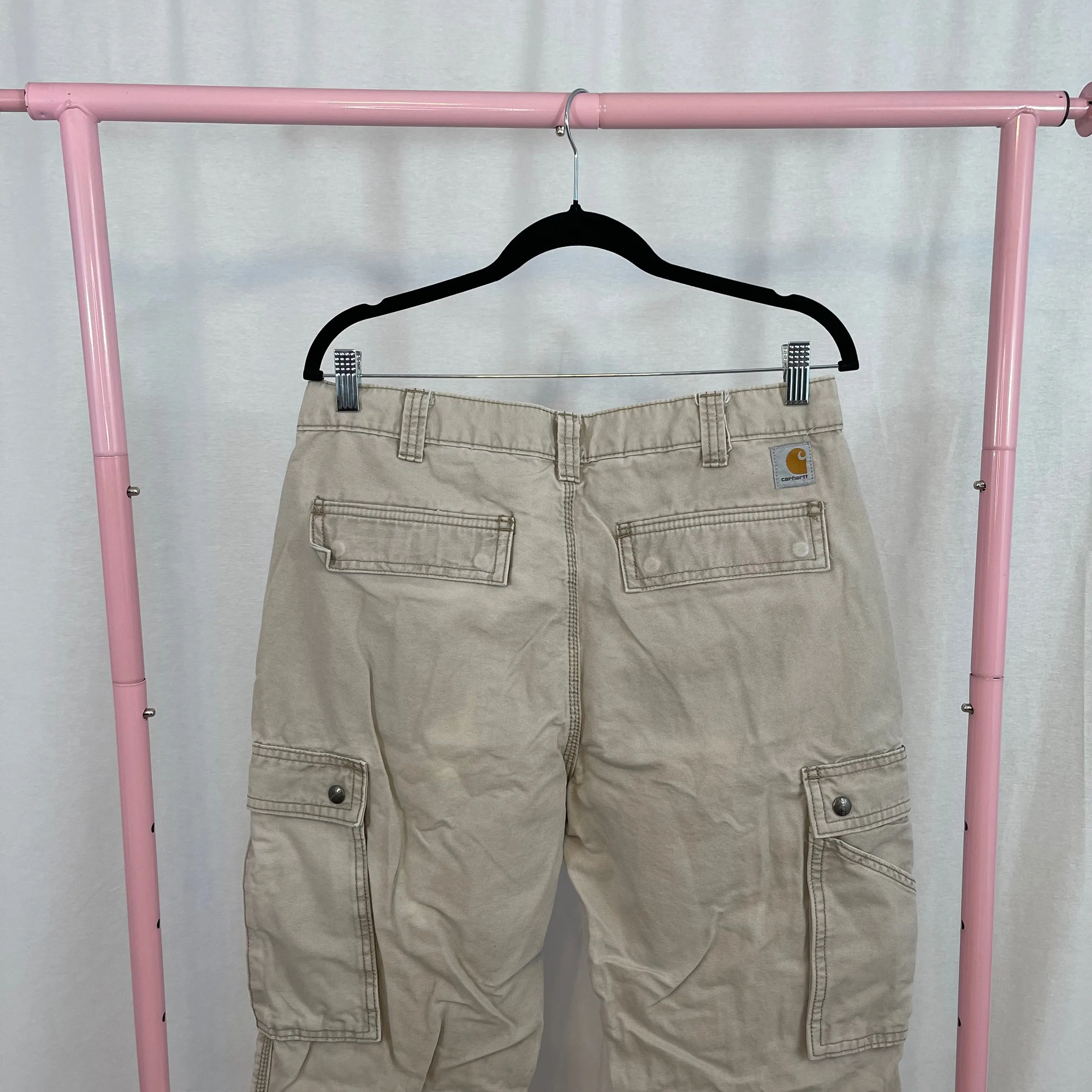 Carhartt Relaxed Fit Khaki Utility Cargo Pants size 34x32