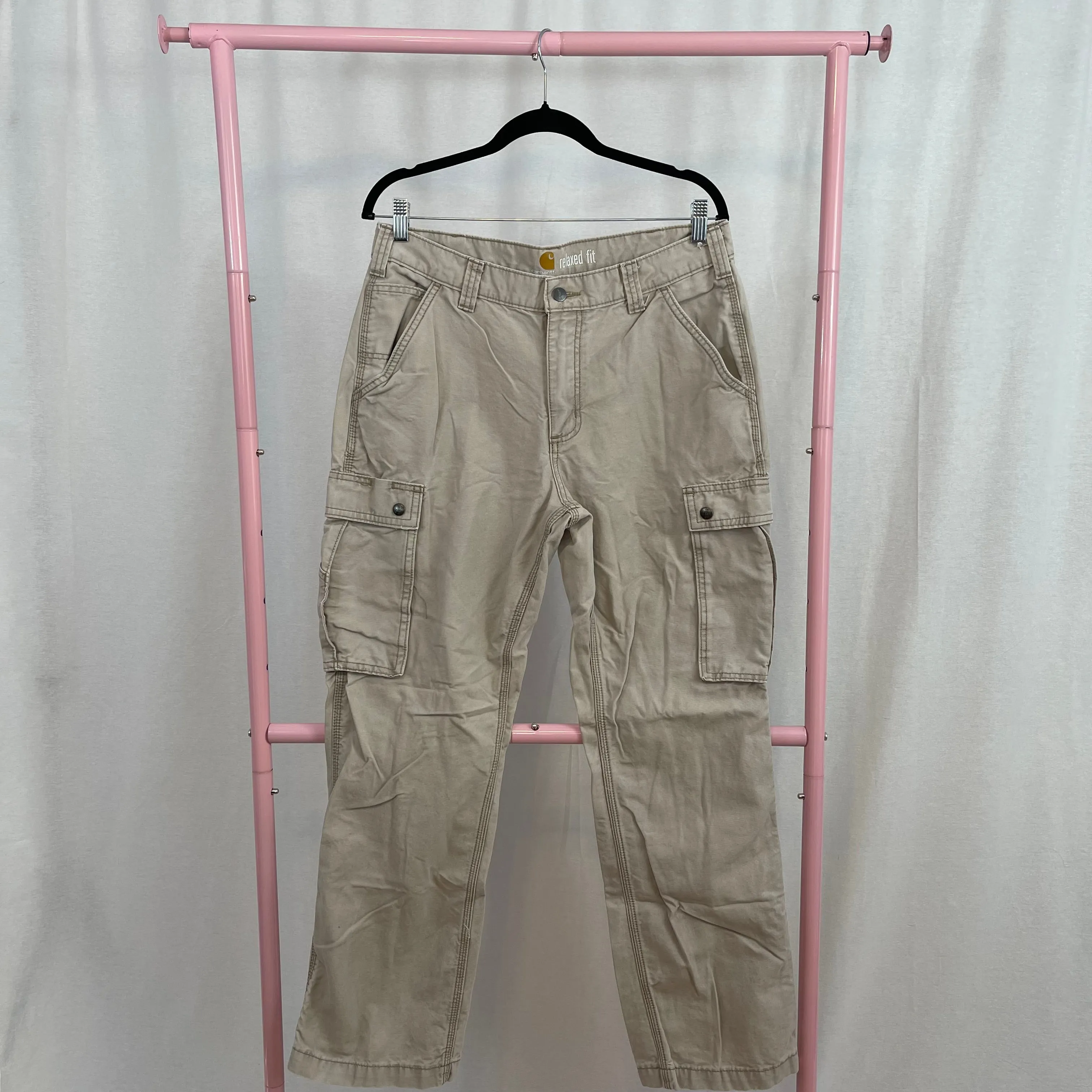 Carhartt Relaxed Fit Khaki Utility Cargo Pants size 34x32