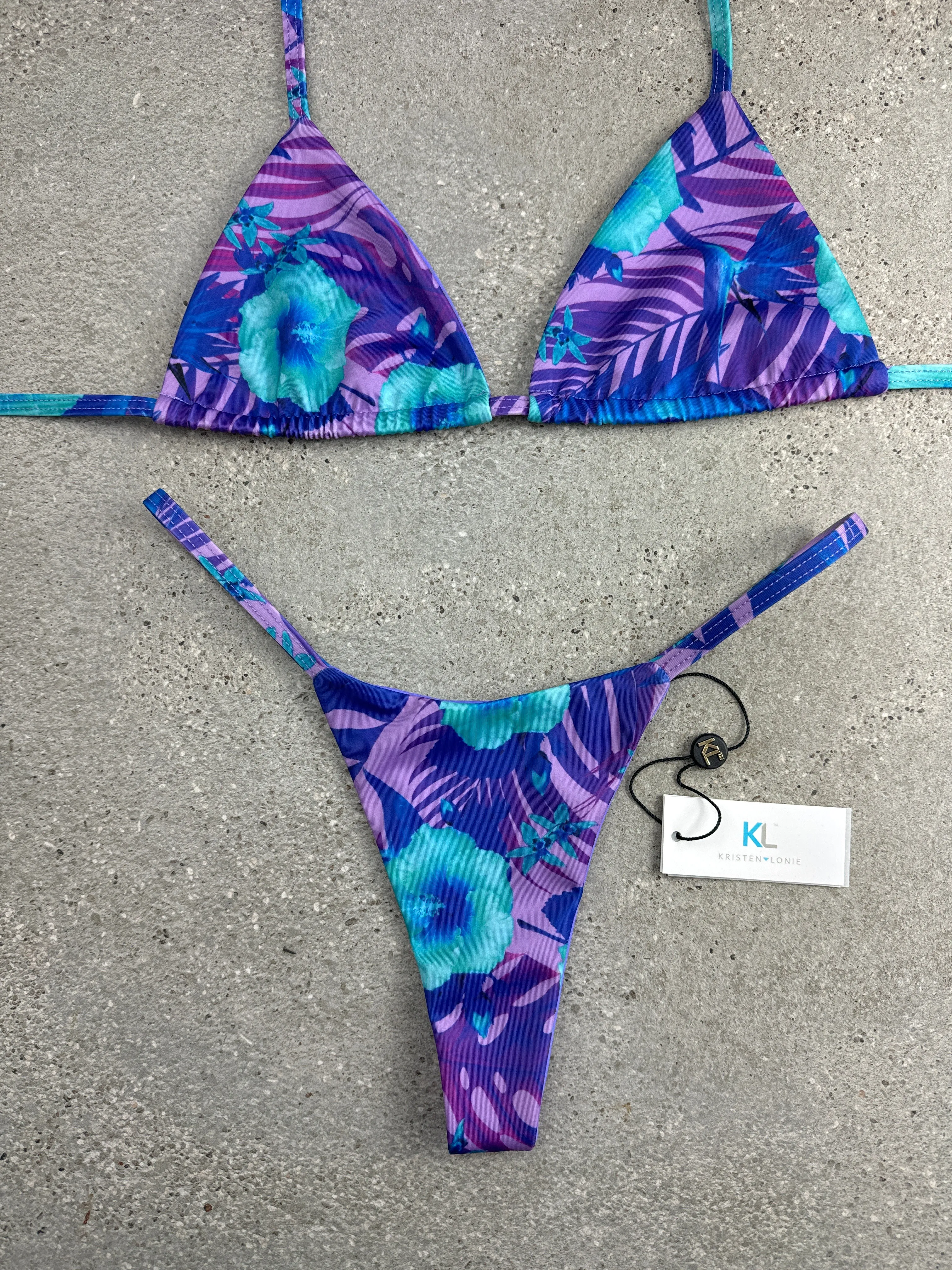Caribbean Twist (Mauve) Bikini Top