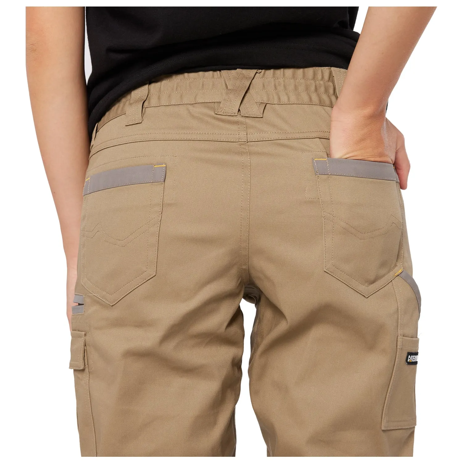 CAT - Womens Cuffed Dynamic Pant (Khaki)