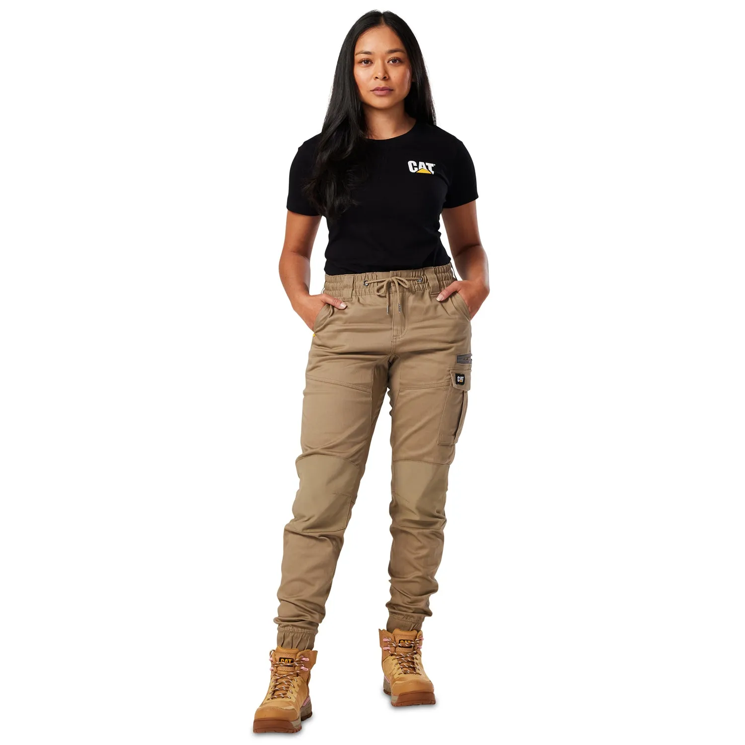 CAT - Womens Cuffed Dynamic Pant (Khaki)