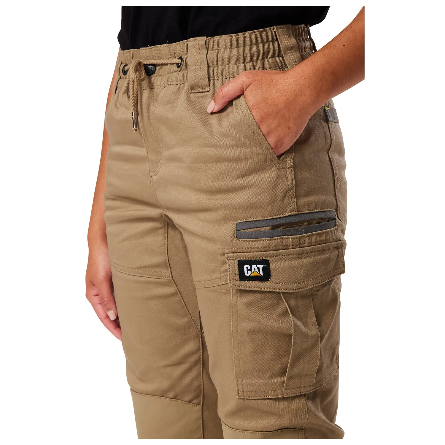 CAT - Womens Cuffed Dynamic Pant (Khaki)