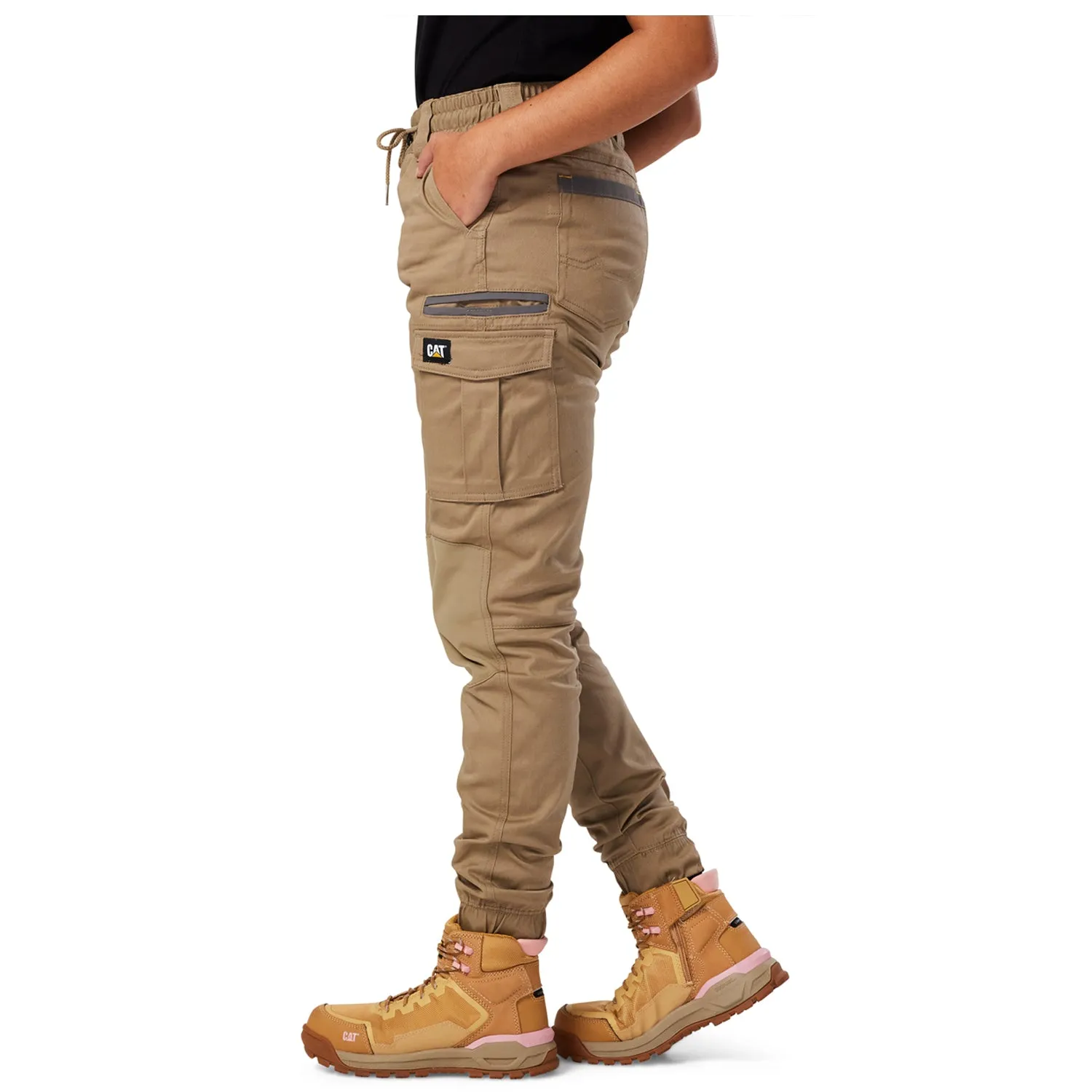 CAT - Womens Cuffed Dynamic Pant (Khaki)