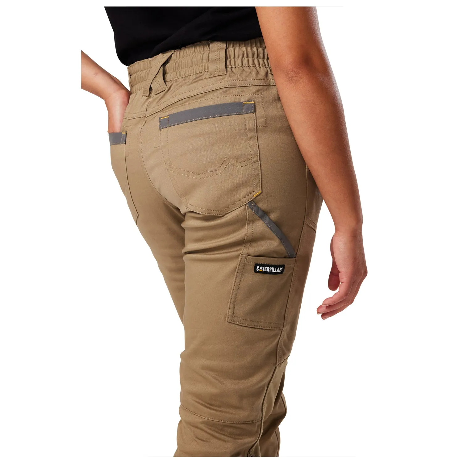 CAT - Womens Cuffed Dynamic Pant (Khaki)