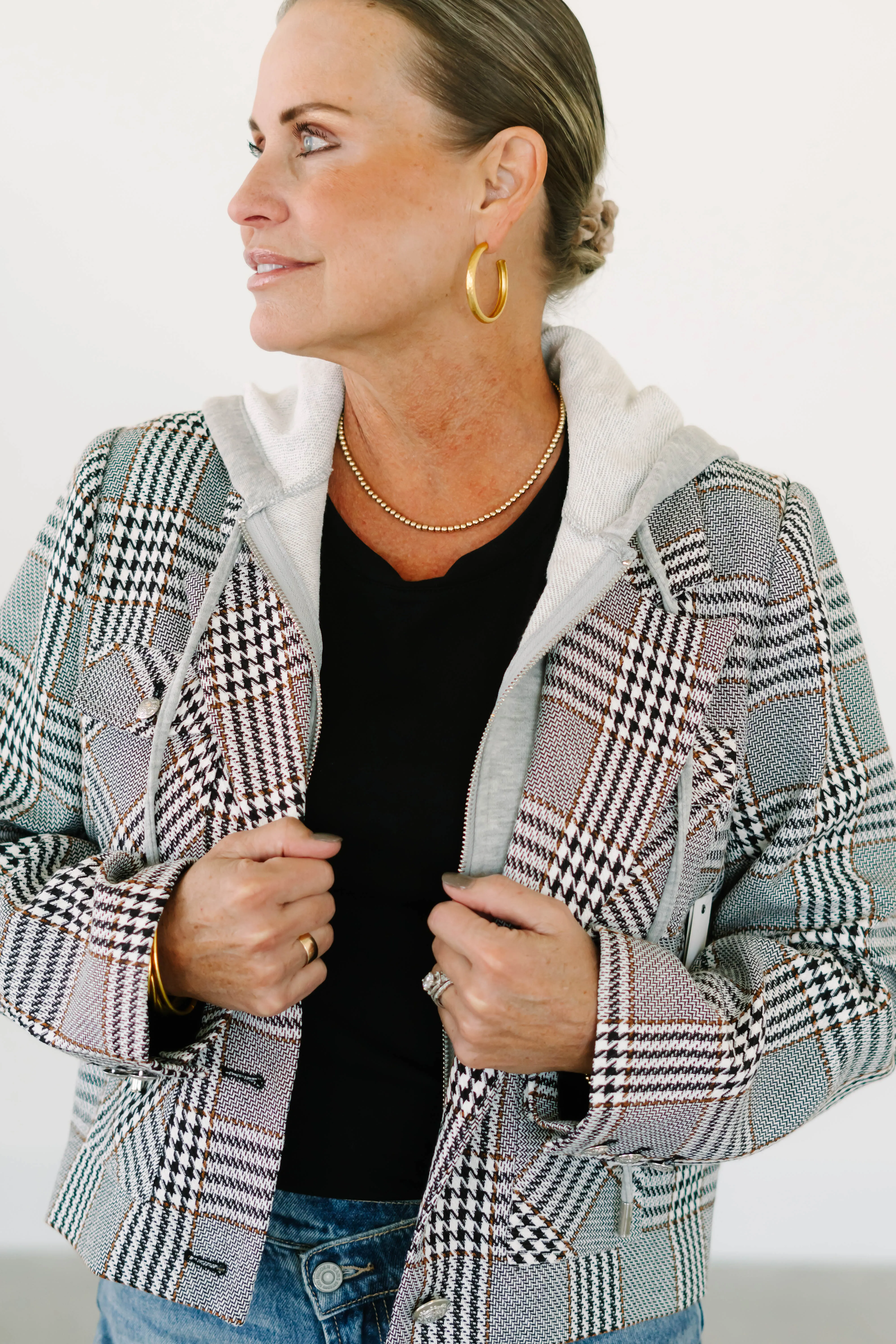 Celine Plaid Dickie Jacket