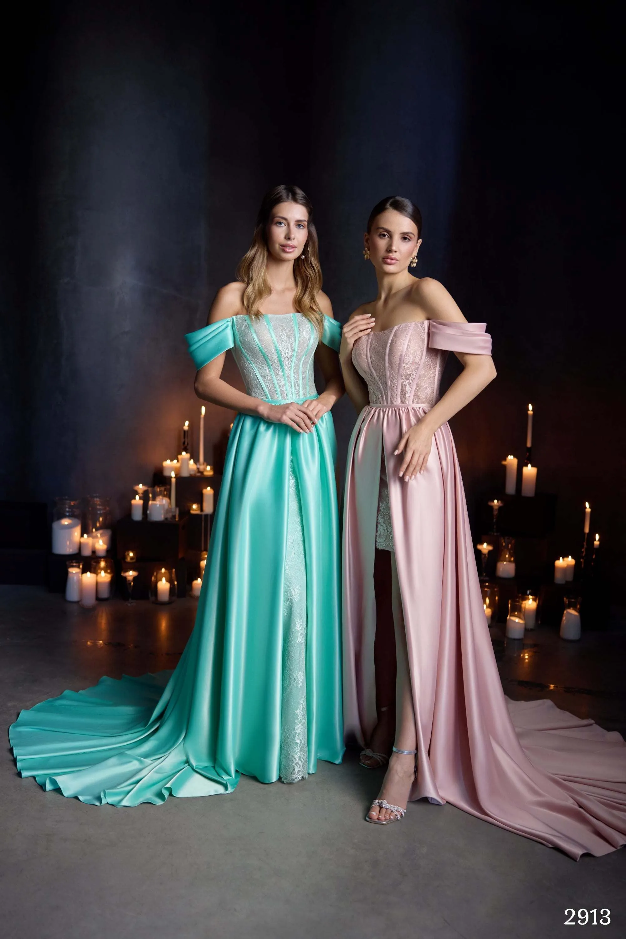 Chantilly lace dress | Designer evening cocktail dresses | KatrinFAVOR