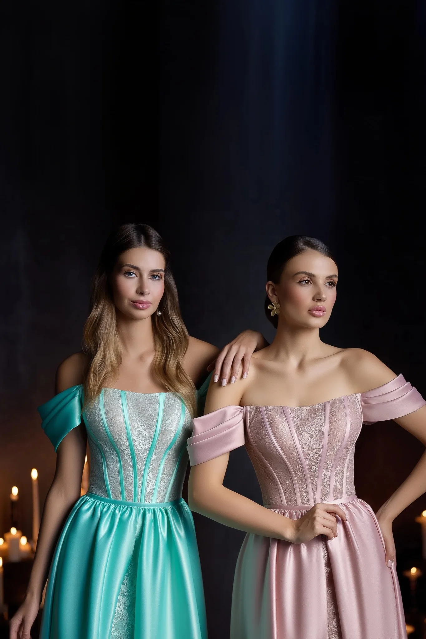 Chantilly lace dress | Designer evening cocktail dresses | KatrinFAVOR