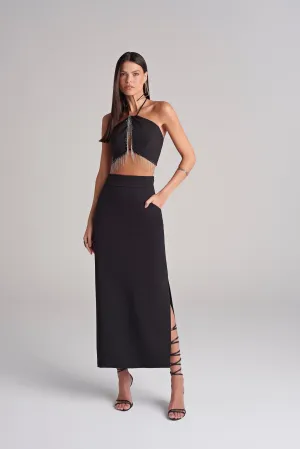 Cibele Black Set Top & Skirt