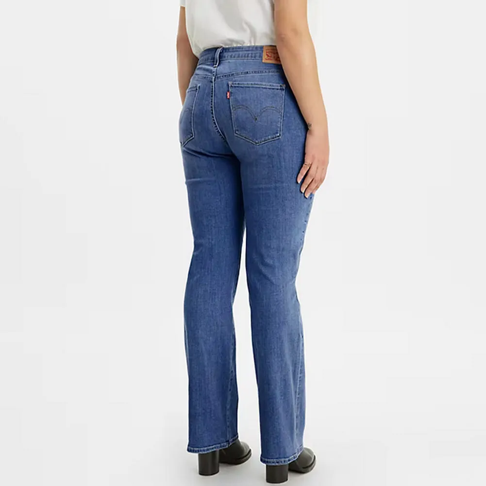 Classic Bootcut Women's Jeans  - Lapis Awe - 39252