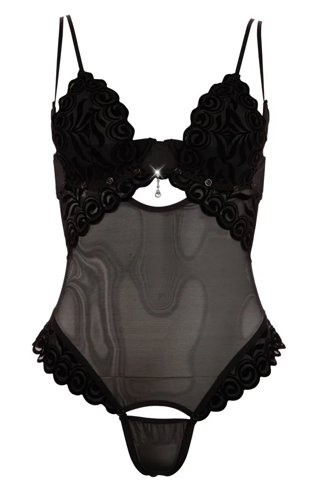 Cottelli Lingerie Rhinestone String Body