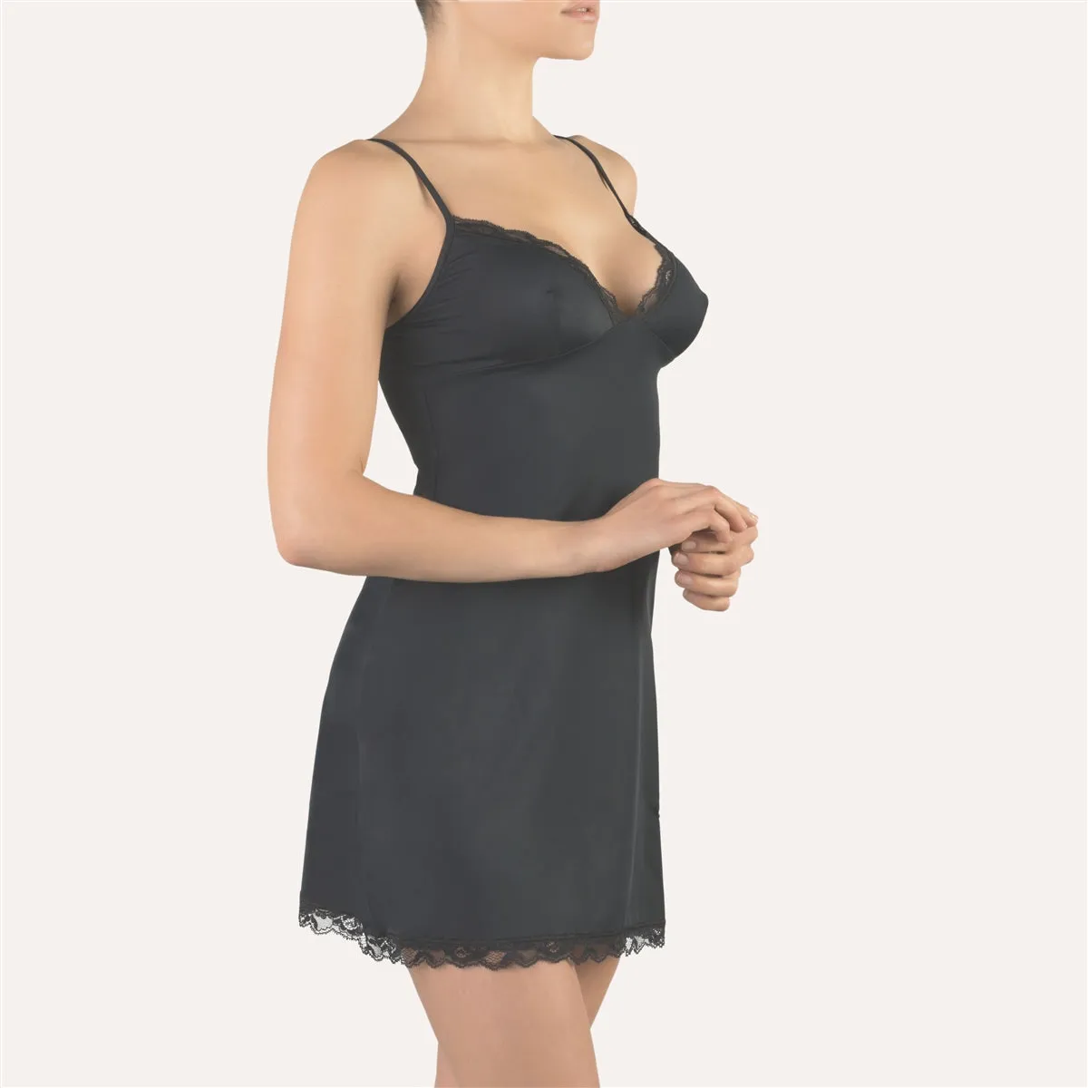 Cotton Club Sasha Chemise - Black