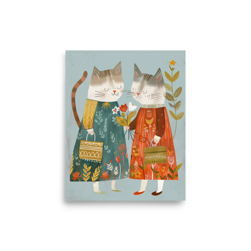 Couture Kittens Art Print