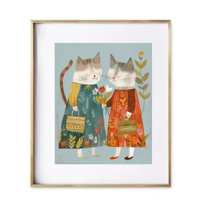 Couture Kittens Art Print