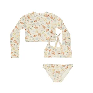 Crop Rashguard Set | Nautical