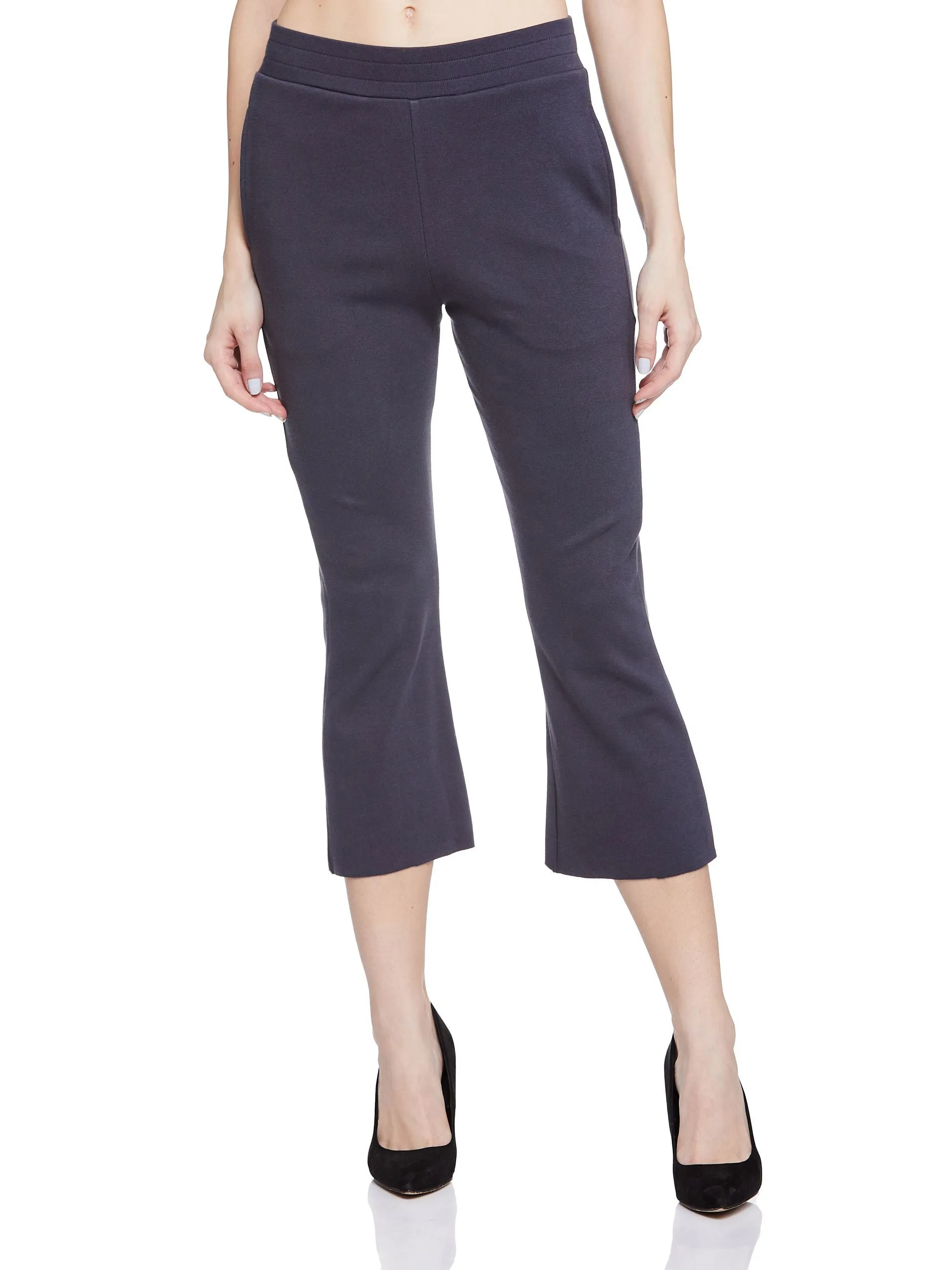 Cropped Length with Raw Edge Bottom (Dark Grey)