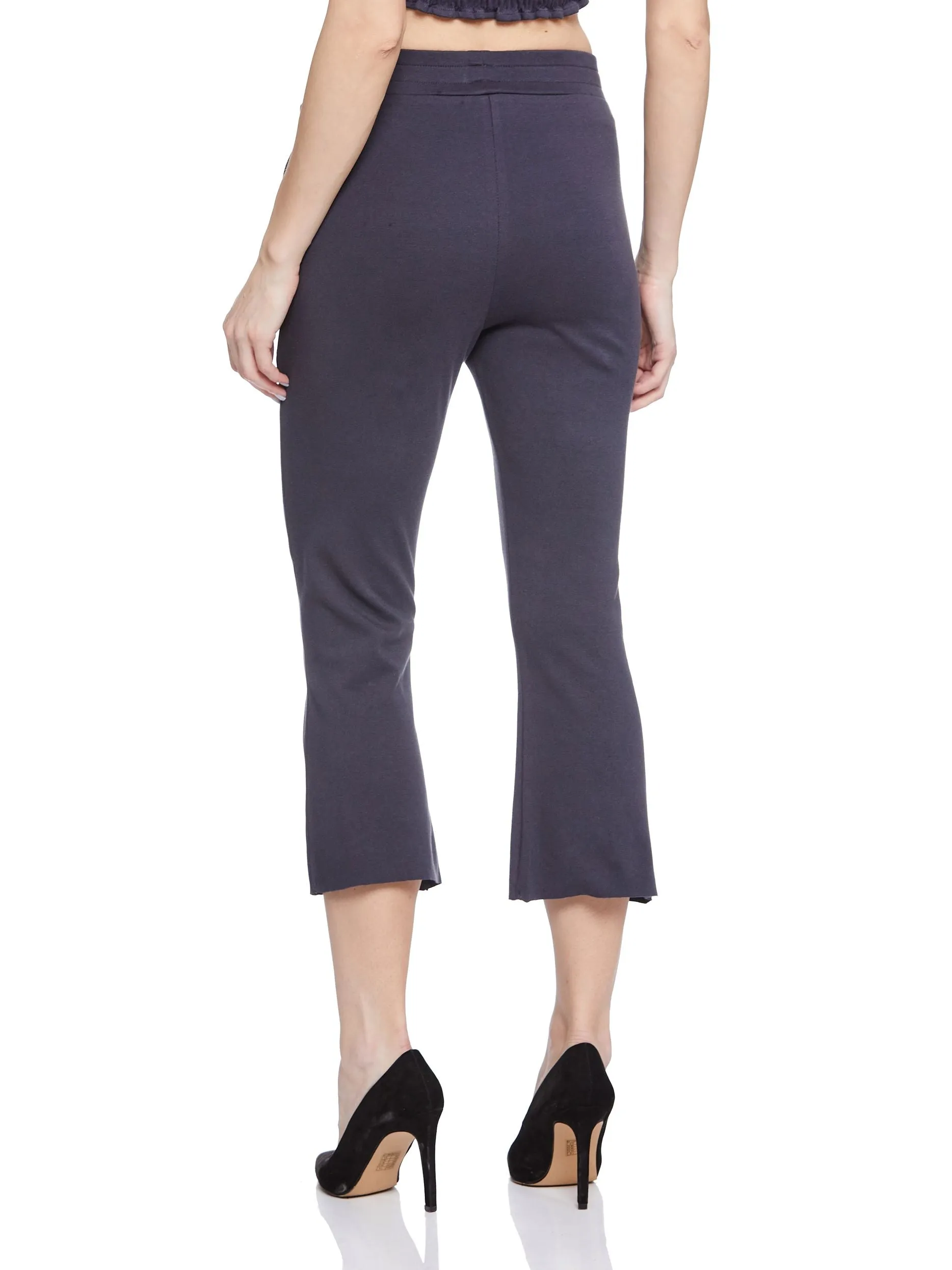 Cropped Length with Raw Edge Bottom (Dark Grey)