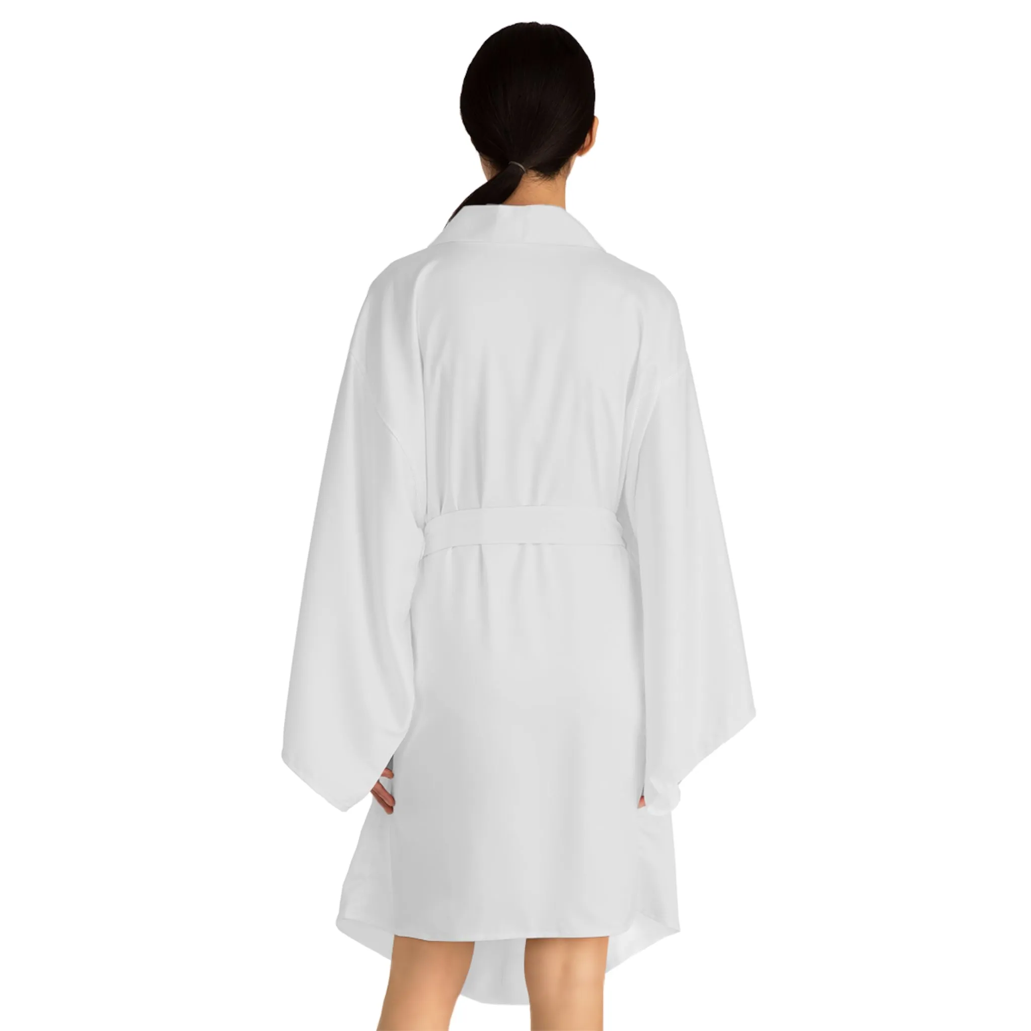 Customizable Long Sleeve Kimono Robe for Relaxation and Self-Care