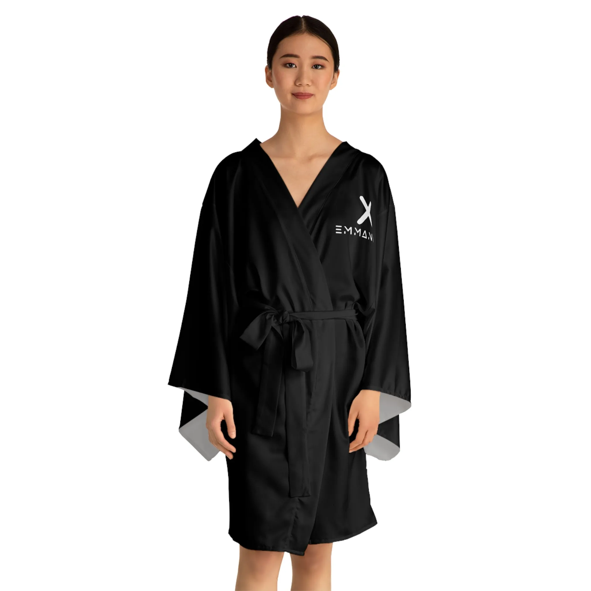 Customizable Long Sleeve Kimono Robe for Relaxation and Self-Care