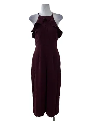 Dark Red Halter Neck Jumpsuit