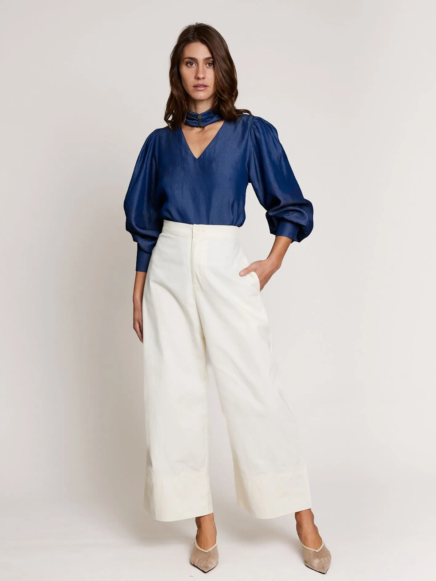 Denim Dual Blouse