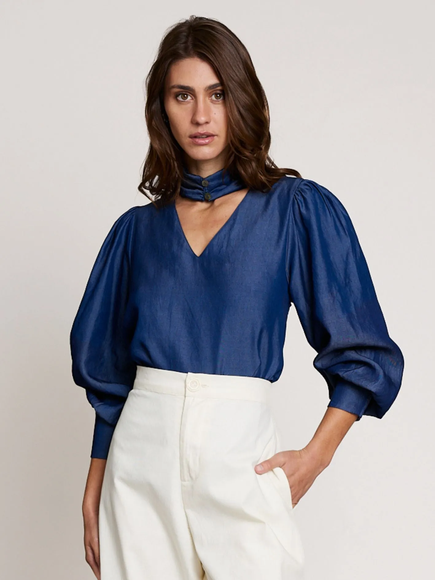 Denim Dual Blouse