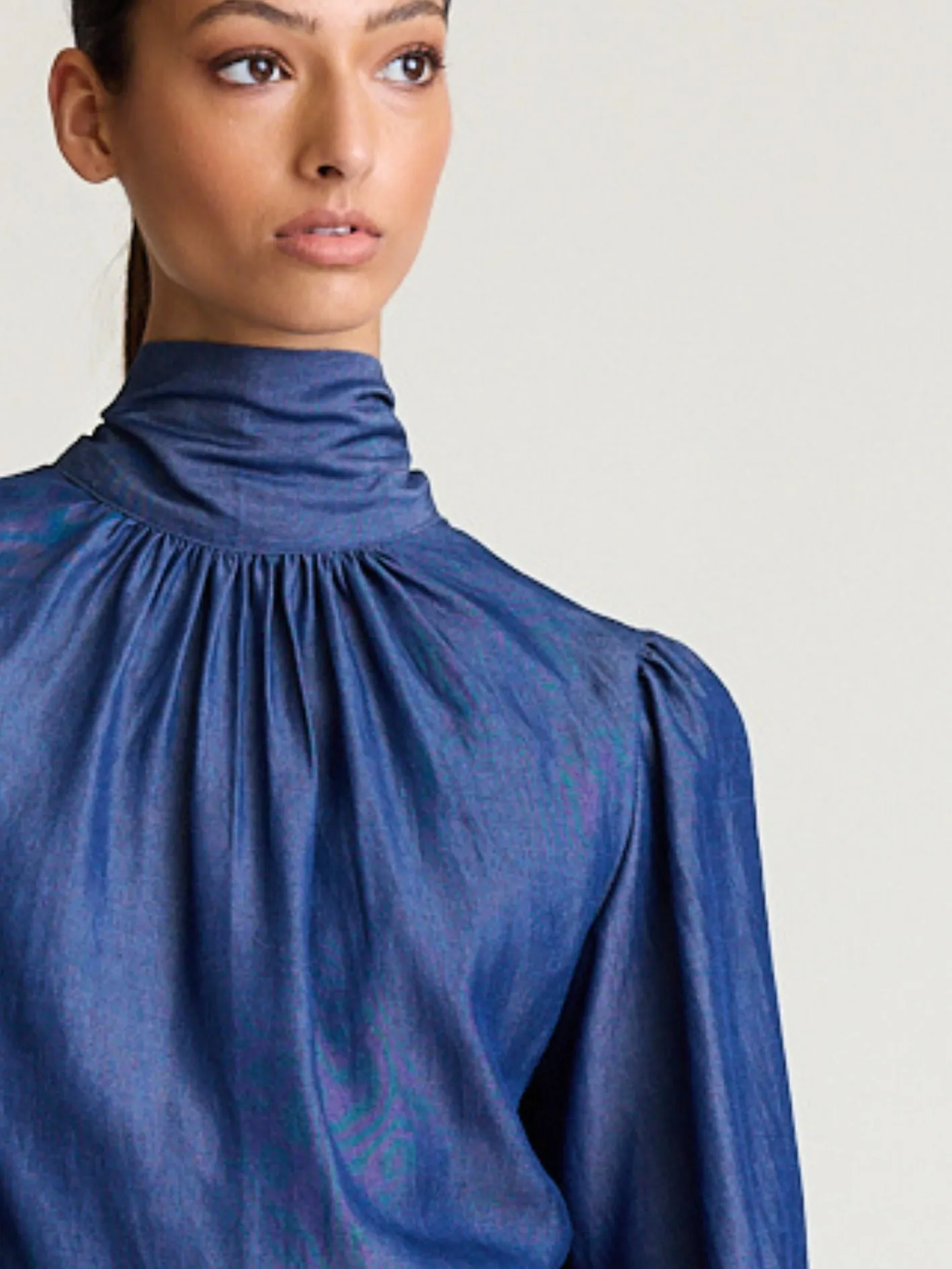 Denim Dual Blouse