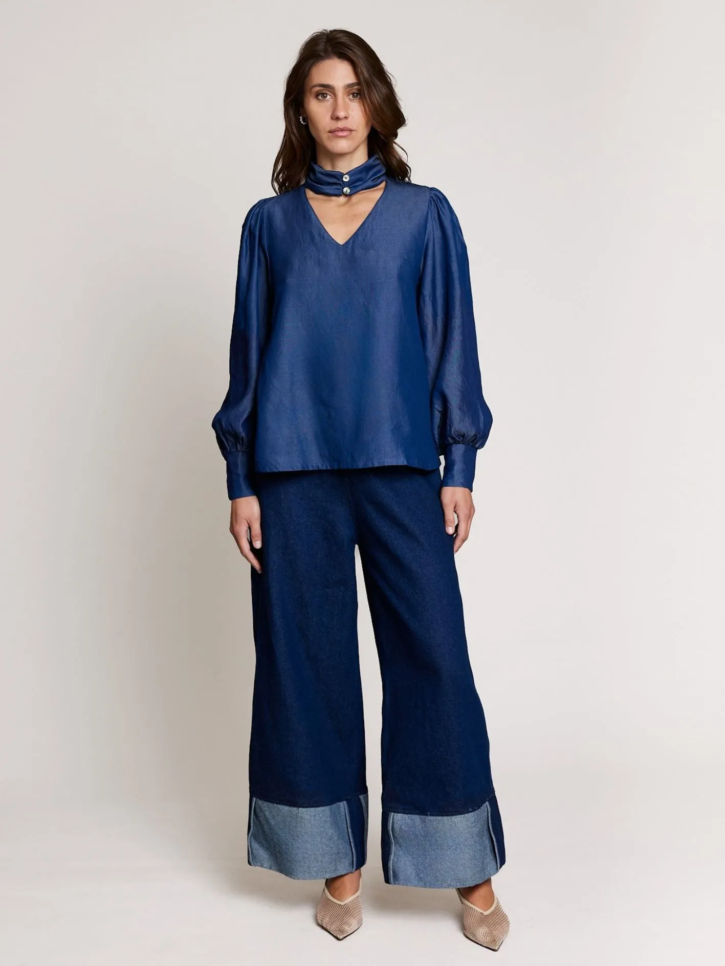 Denim Dual Blouse