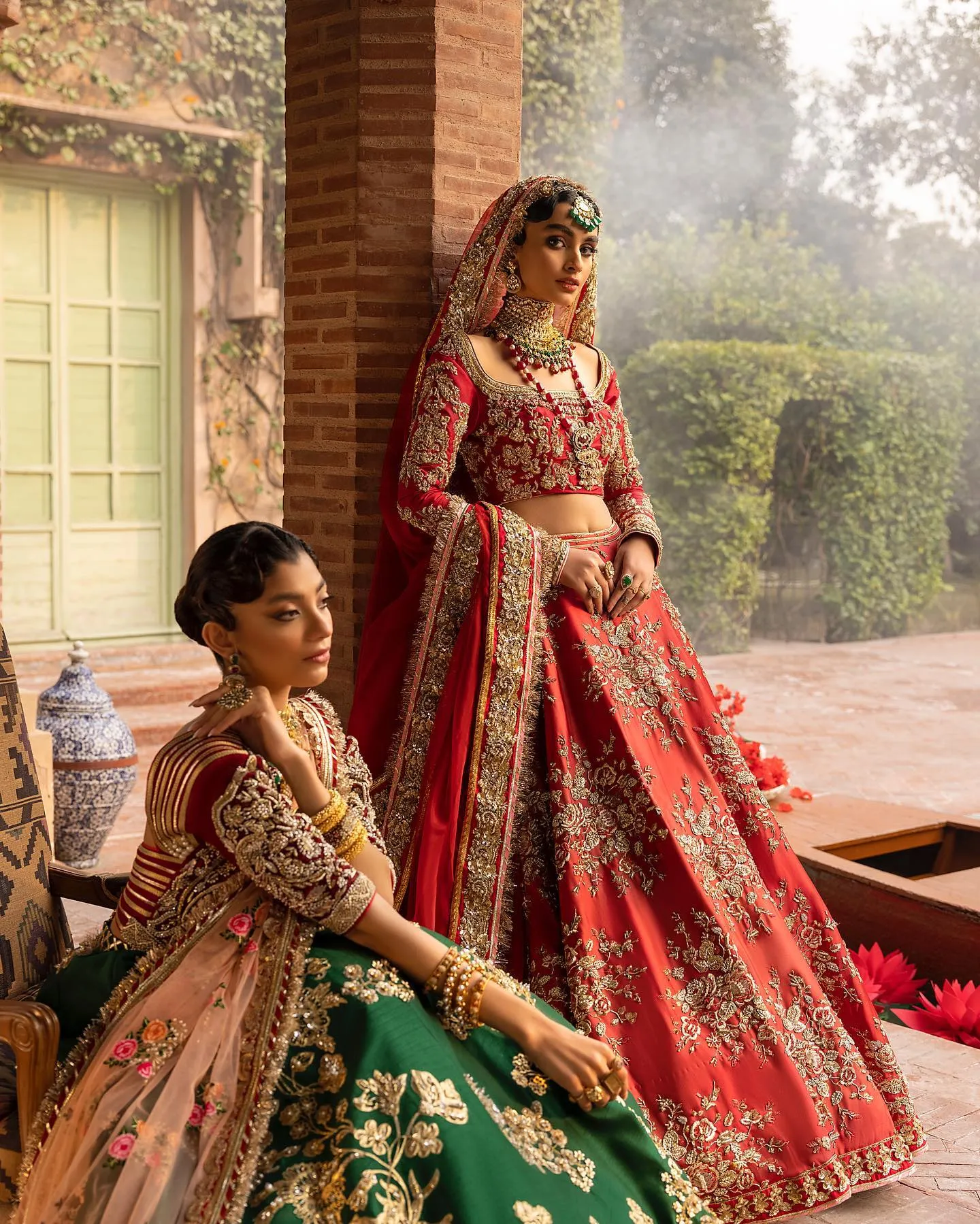 Designer Embellished Heavy Red Lehenga Choli #BN1275