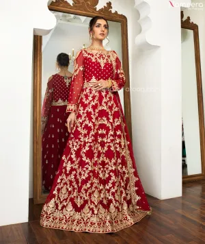 Designer Red Girls Lehenga Choli Bridal Dress #BN1027