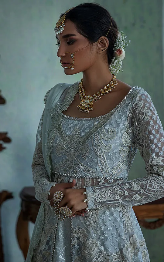 Designer White Embroidered Lehenga For Bride #BN1250