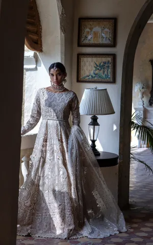 Designer White Embroidered Lehenga For Bride #BN1250