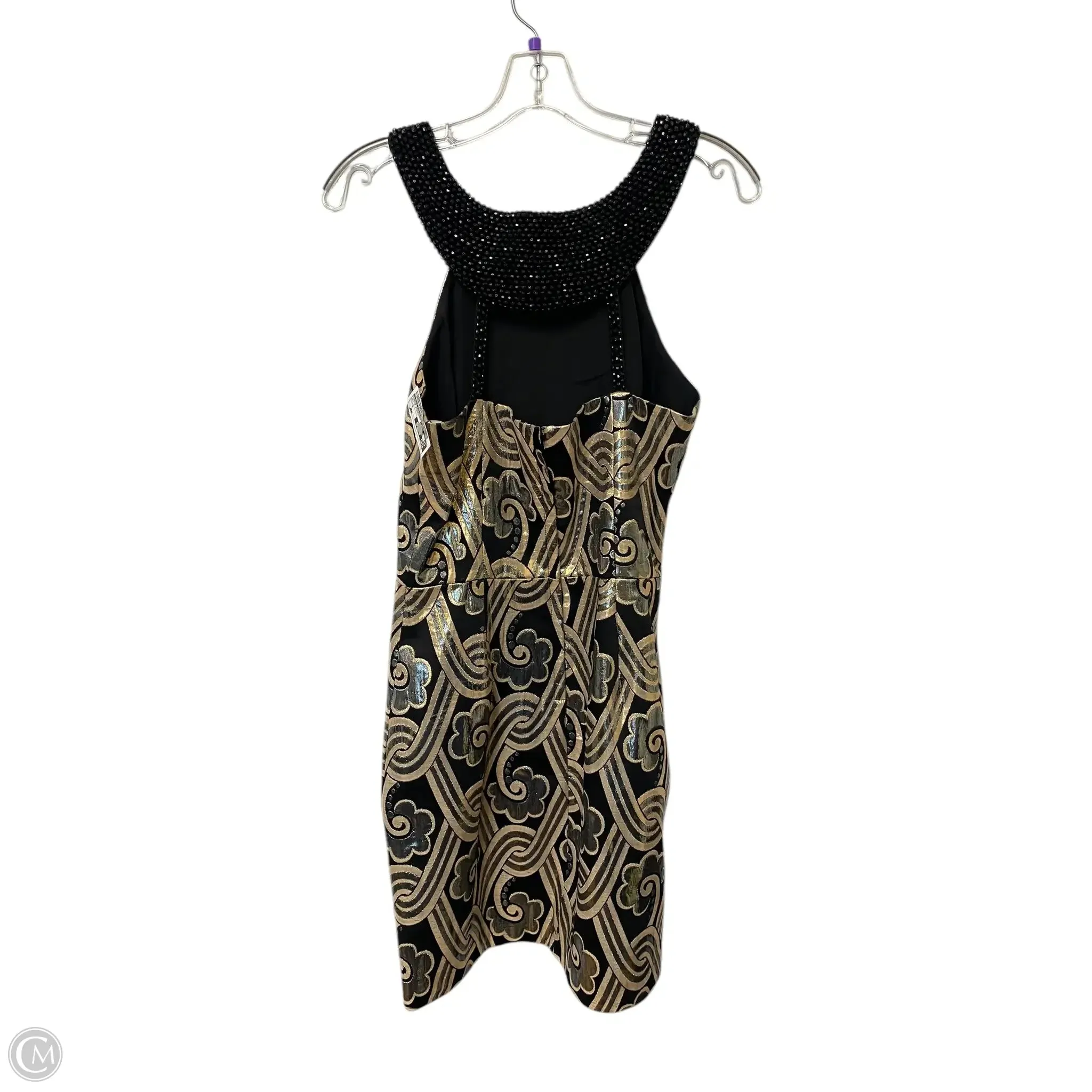 Dress Designer By Lilly Pulitzer In Black & Gold, Size: S