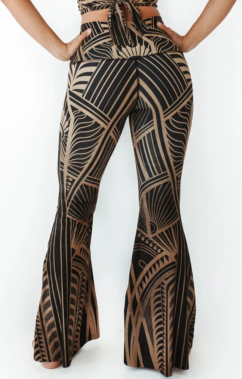 Elegant Empire Printed Bell Bottoms by Yoga Democracy