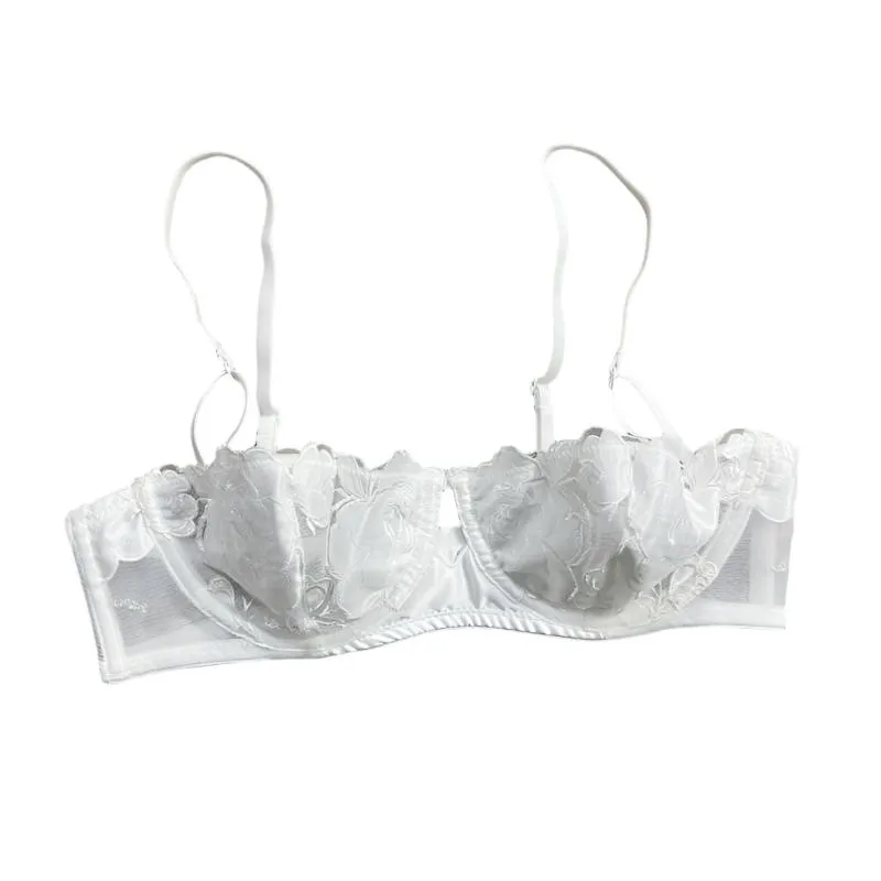 Embroidered Balconette Underwire Bra