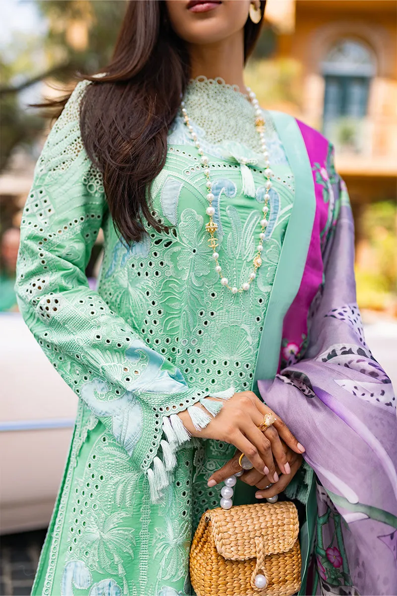 Embroidered Classic Pakistani Salwar Kameez Suit in Apple Green Shade