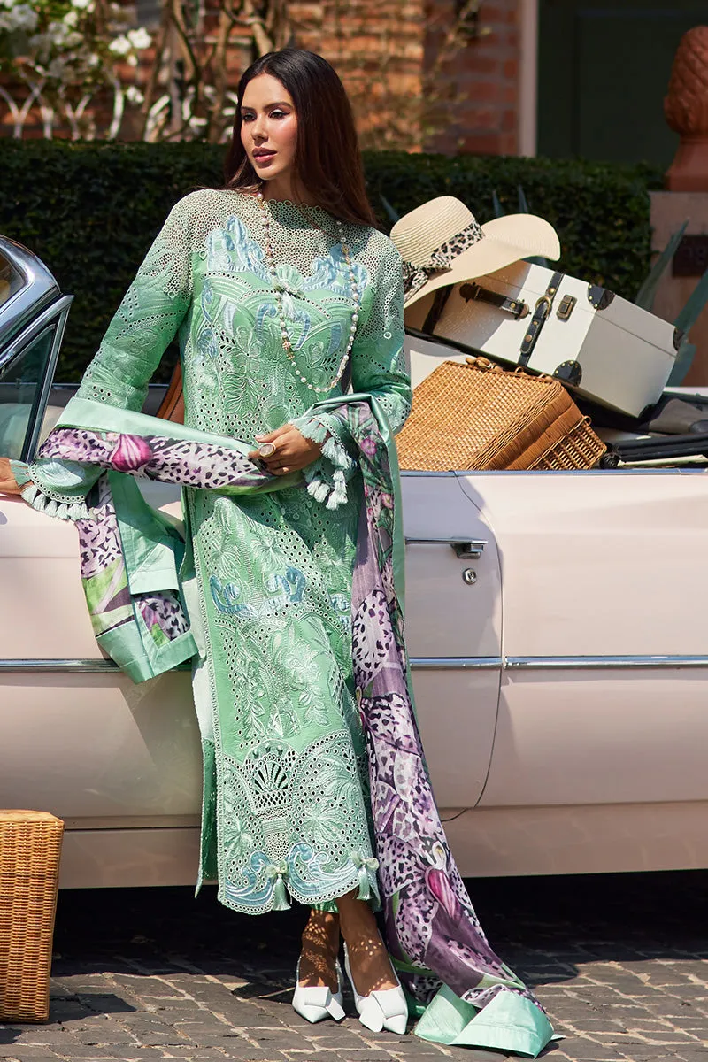Embroidered Classic Pakistani Salwar Kameez Suit in Apple Green Shade