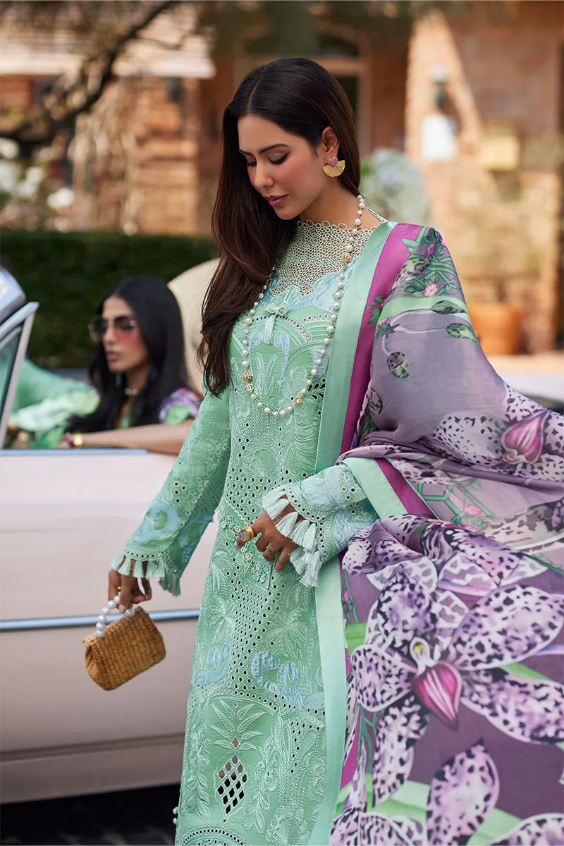 Embroidered Classic Pakistani Salwar Kameez Suit in Apple Green Shade