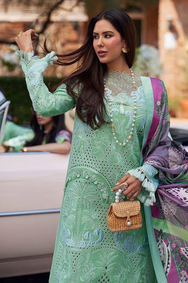 Embroidered Classic Pakistani Salwar Kameez Suit in Apple Green Shade