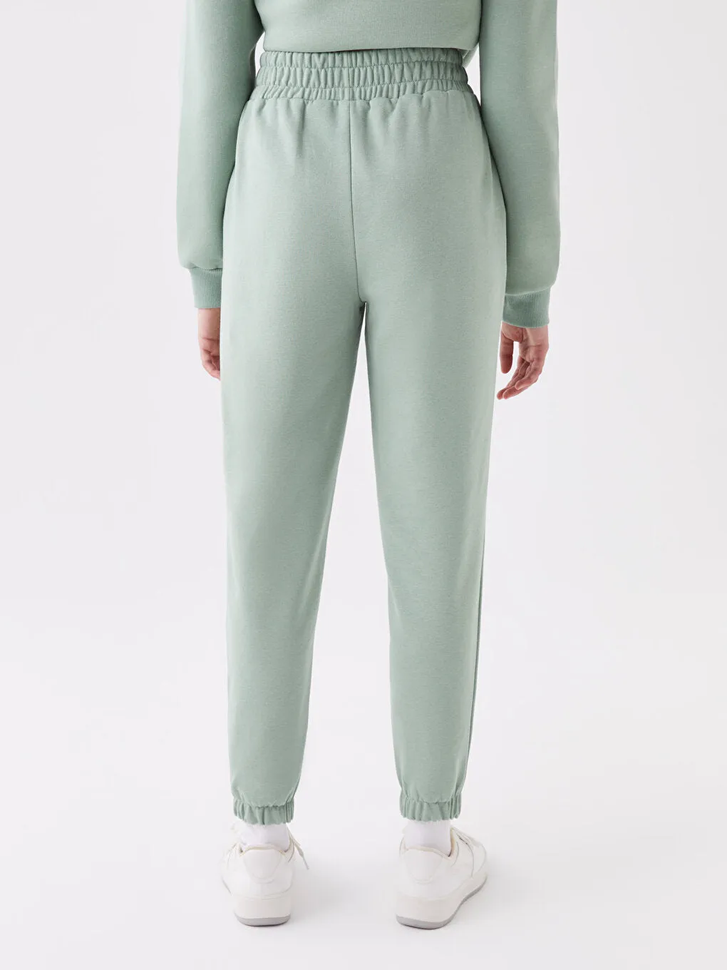 Embroidered Women Jogger Sweatpants with Elastic Waist