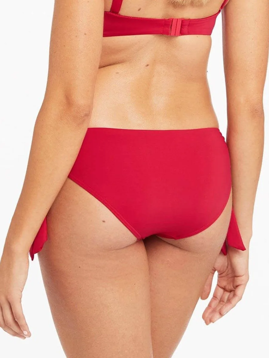 Essentials Tie Side Regular Bottom in Red