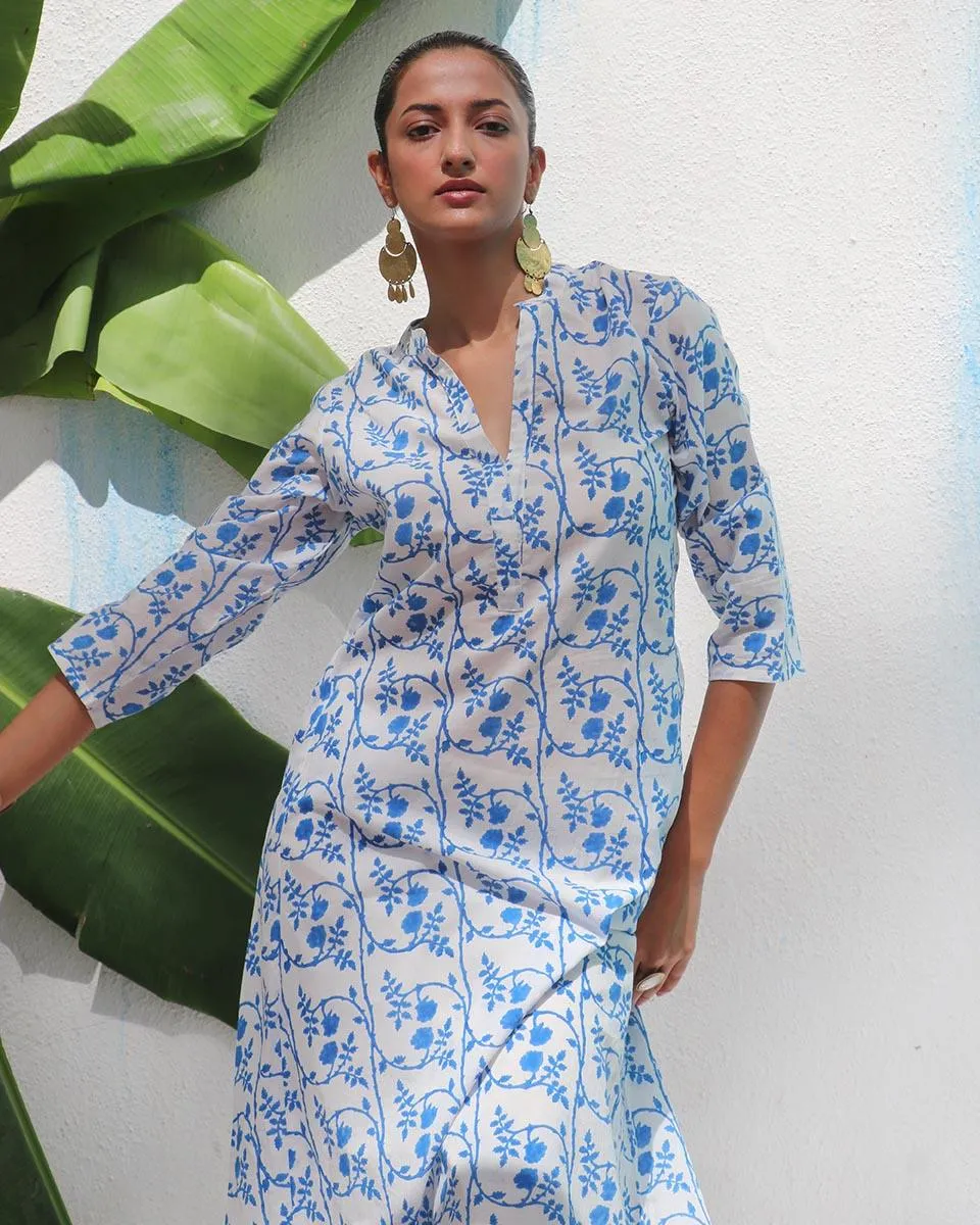 Estelle Handprinted Cotton Kurta Set - WITC