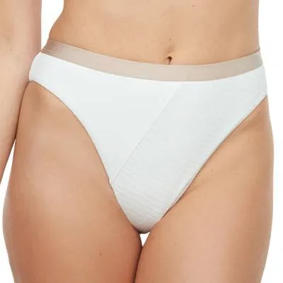 FINAL SALE Rib High Leg Swimsuit Bottom