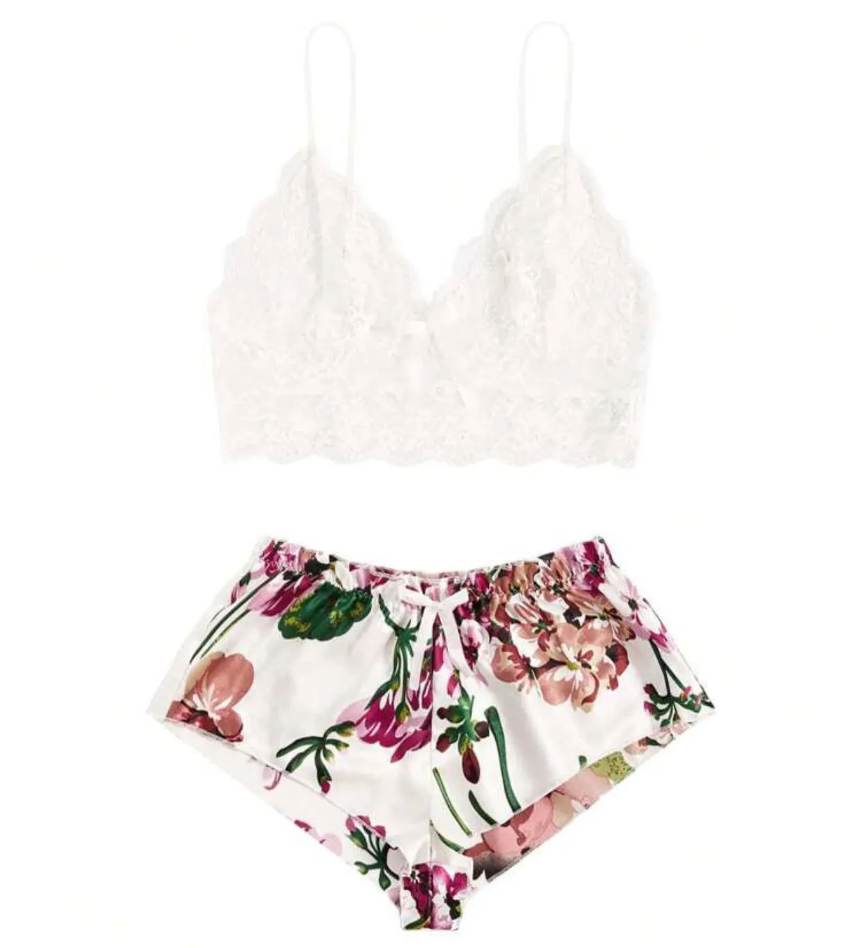 Floral Lace Lingerie Set