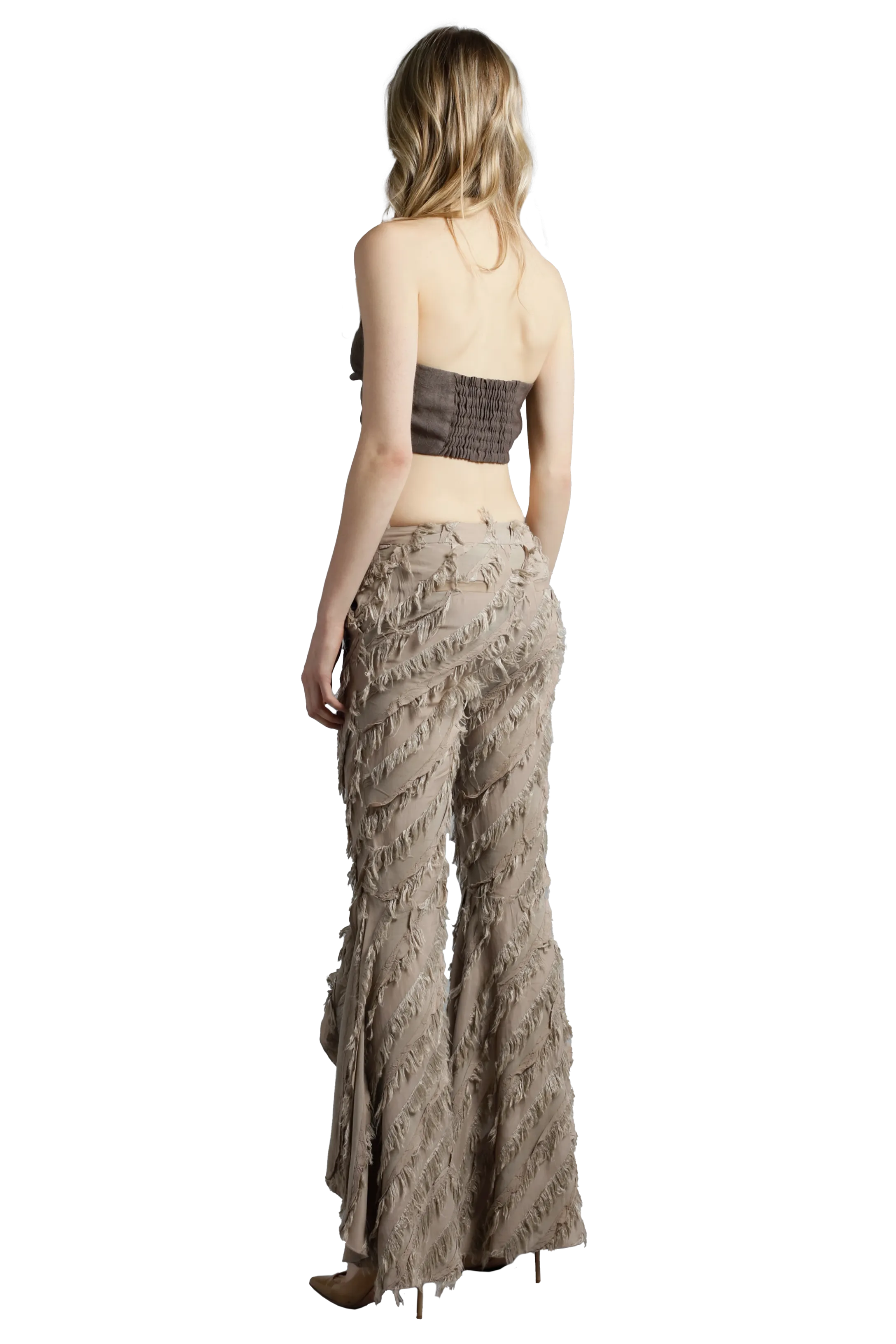 Fringed Flare Pants