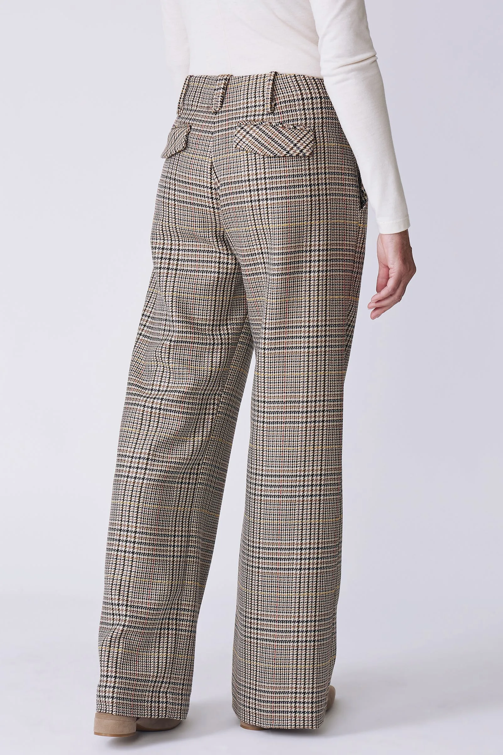 Gabby Trouser - Multi Plaid