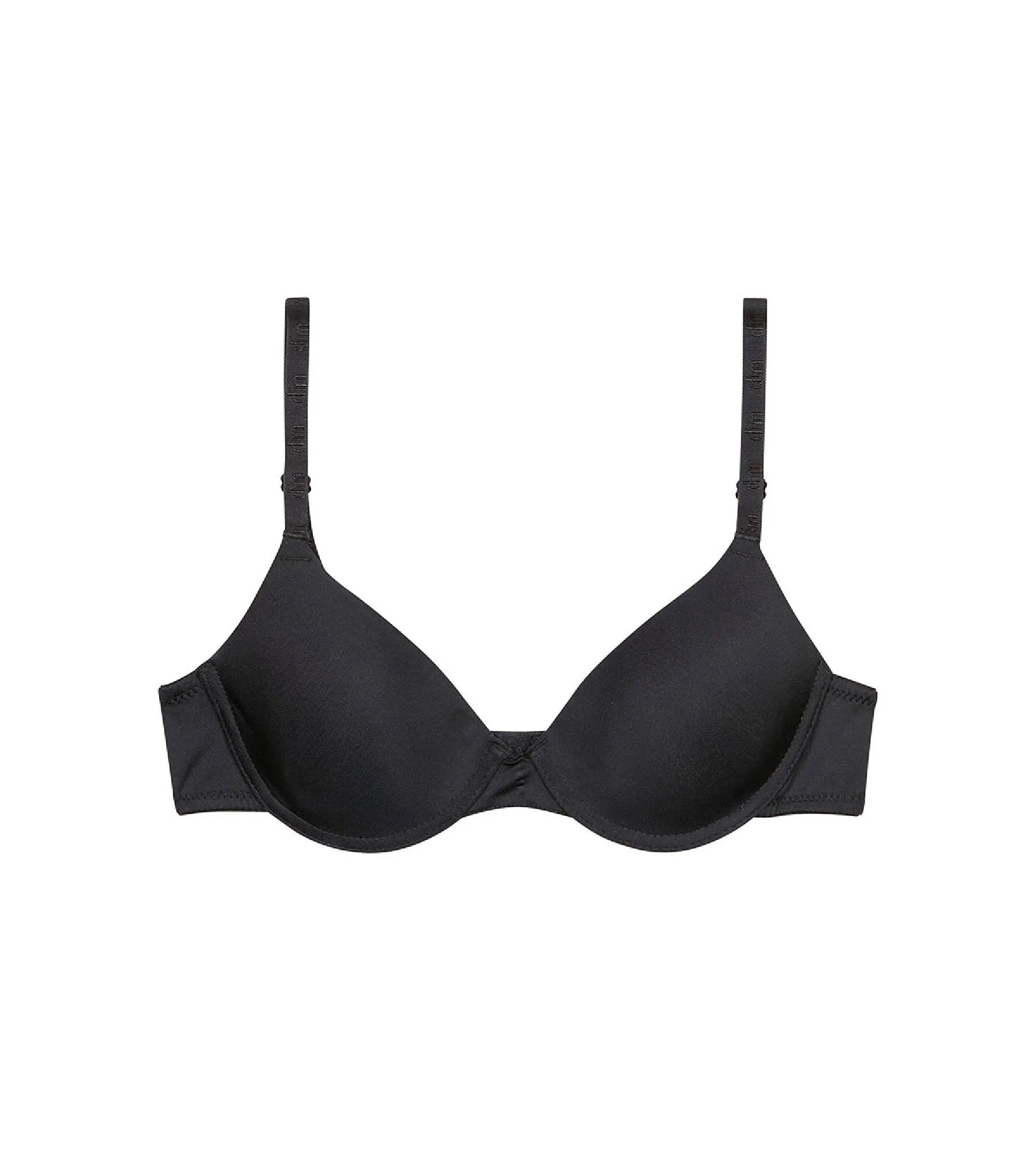 Girl's black cup bra Dim Invisible