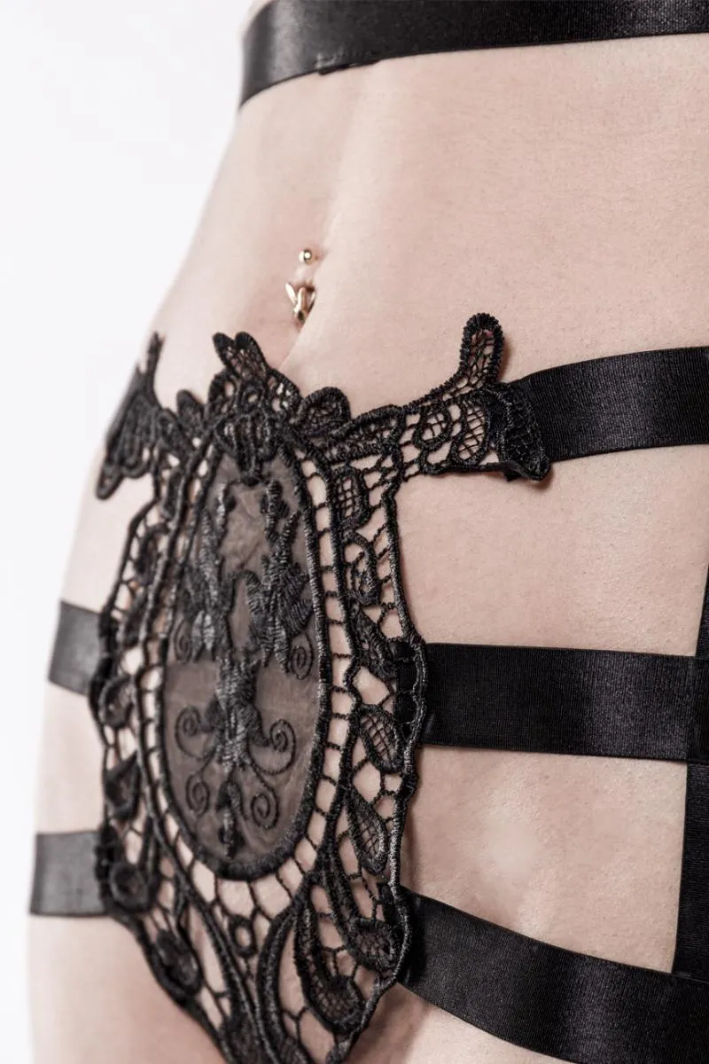 Grey Velvet Two-Part Harness Set